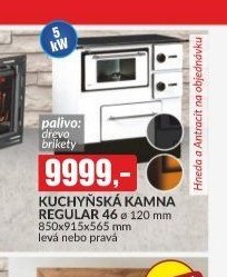 KUCHYŇSKÁ KAMNA REGULAR 46 120 mm 850x915x565 mm levá nebo pravá