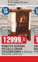 KRBOVÁ KAMNA PICOLLO DRAB GOLDBROWN 150 mm 830x590 x370 mm