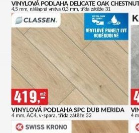 VINYLOVÁ PODLAHA SPC DUB MERIDA