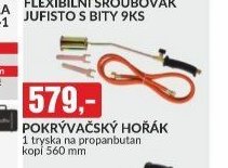 POKRÝVAČSKÝ HOŘÁK 1 tryska na propanbutan kopi 560 mm