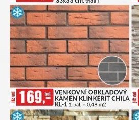 Venkovní obkladový kámen Klinkerit Chila KL-1