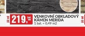 Venkovní obkladový kámen Merida