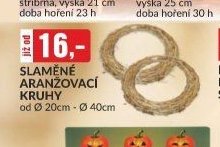 slaměné aranžovací kruhy