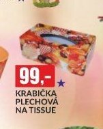 krabička plechová na tissue
