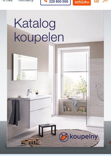 Katalog koupelen (hlavní vizuál)