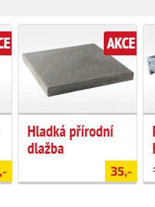 Hladká přírodní dlažba