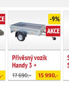 Přívěsný vozík Handy 3 +
