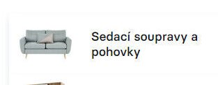 Sedací soupravy a pohovky
