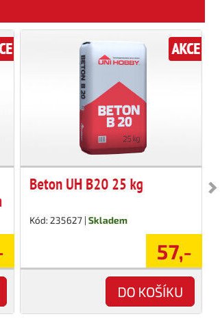Beton UH B20 25 kg