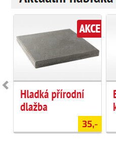 Hladká přírodní dlažba