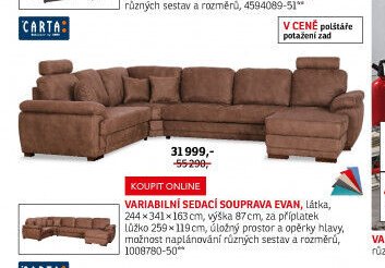 Variabilní sedací souprava Evan