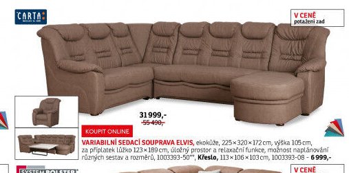 Variabilní sedací souprava ELVIS