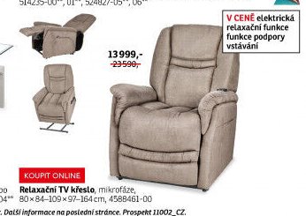 Relaxační TV křeslo