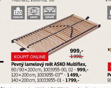 Pevný lamelový rošt ASKO Multiflex