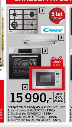 Set spotřebičů Candy AS