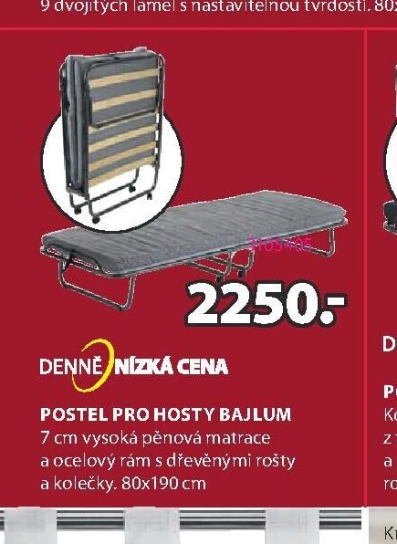 Postel pro hosty BAJLUM