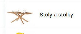 Stoly a stolky