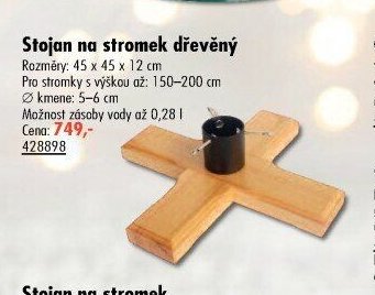 Stojan na stromek dřevěný