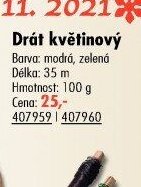 Drát květinový