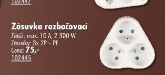 Zásuvka rozbočovací