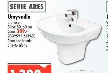 Umyvadlo Série Ares