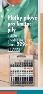 Plátky pilové pro kmitací pily