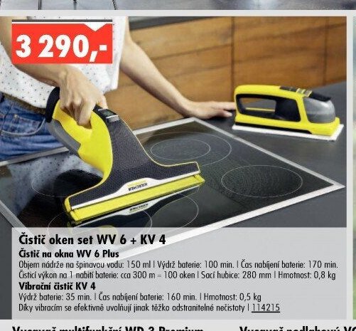 Čistič oken set WV 6 + KV 4