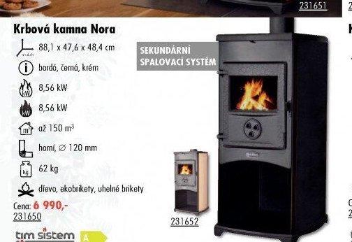 Krbová kamna Nora