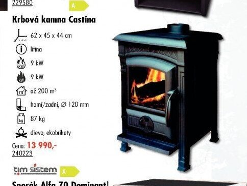 Krbová kamna Castina