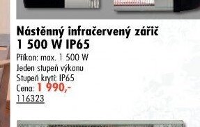 Nástěnný infračervený zářič 1 500 W IP65