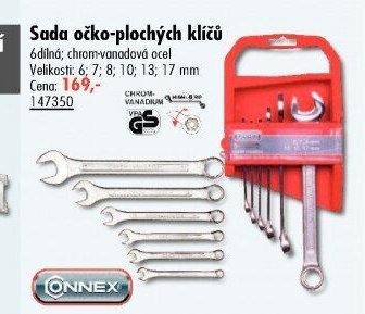 Sada očko-plochých klíčů
