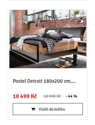 Postel Detroit 180x200 cm,...