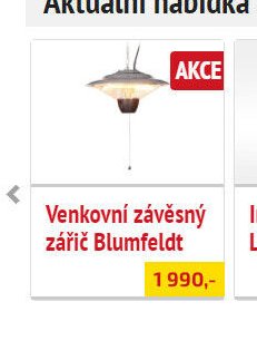 Venkovní závěsný zářič Blumfeldt