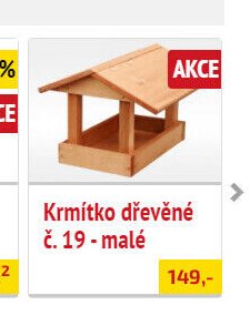 Krmítko dřevěné č. 19 - malé