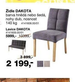 Židle DAKOTA / Lavice DAKOTA