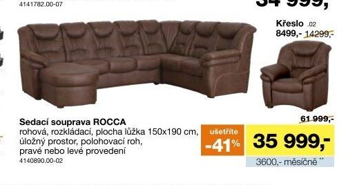 Sedací souprava ROCCA