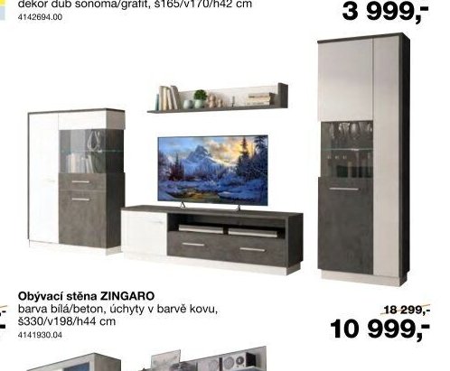 Obývací stěna ZINGARO