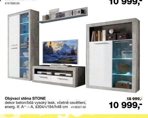 Obývací stěna STONE