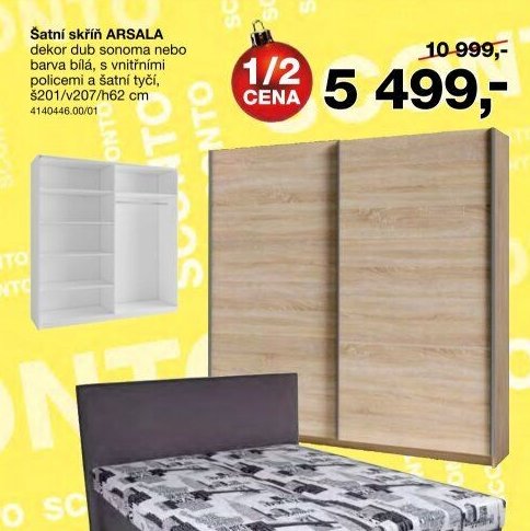 Šatní skříň ARSALA