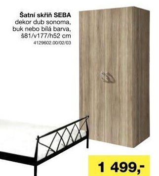 Šatní skříň SEBA
