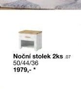 Noční stolek 2ks 50/44/36 cm
