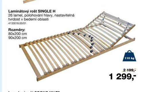 Laminátový rošt SINGLE H
