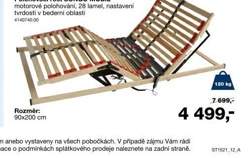 Polohovací rošt SONGO MOBIL