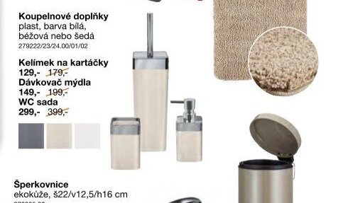 Koupelnové doplňky plast