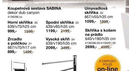 Koupelnová sestava SABINA