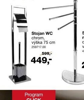 Stojan WC chrom