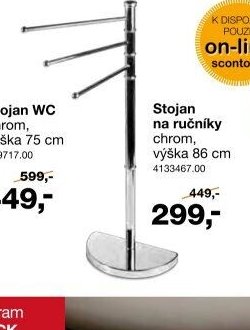 Stojan na ručníky chrom