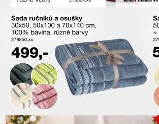 Sada ručníků a osušky