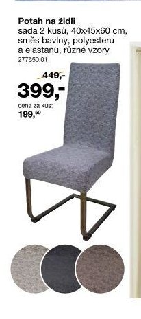 Potah na židli