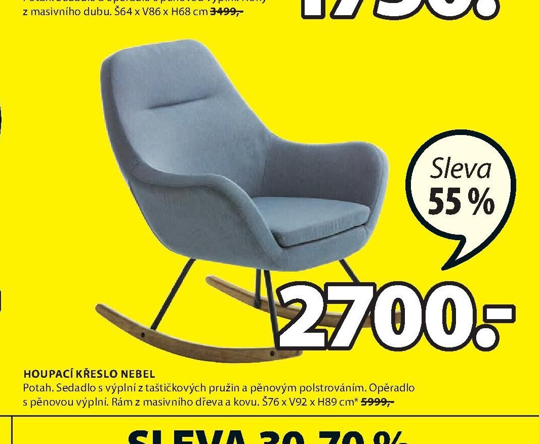 HOUPACÍ KŘESLO NEBEL